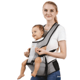 thumbnail image 1 of Cangurera Ergonómica para Bebé 6 en 1 con Asiento de Apoyo Hipseat, Soporte Lumbar y Bolsillos Térmicos - Multifuncional Transpirable, 1 of 4