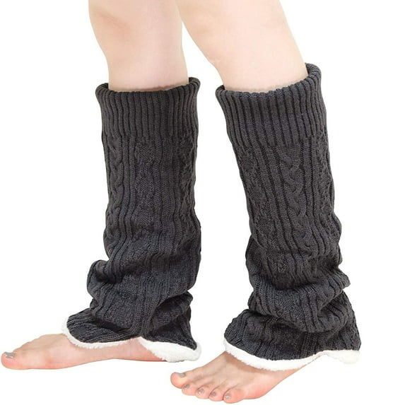 Dyfzdhu Women Winter Long Warm Leg Cover Thick Cold Proof Plush Soft Warm Socks