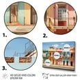 thumbnail image 3 of Designart "Facades of Colorful Cuba I" Architecture Floater Framed Canvas Wall Art, 3 of 7