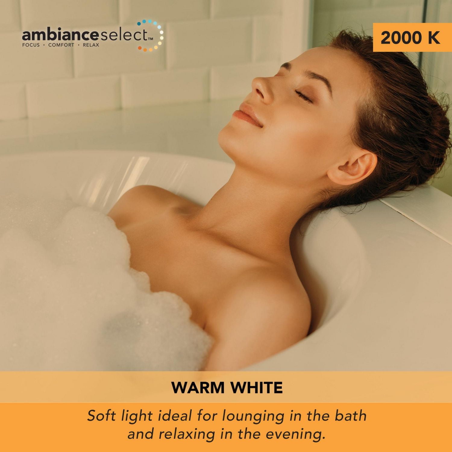 AmbianceSelectMC applique murale couleur ajustable noir de 24 po à DEL intégrée avec diffuseur en acrylique givré et télécommande murale avec gradateur, 91005759