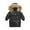 Camouflage Black, variant on Esaierr 1-10Y Baby Kids Girls Boys Large Sweater Neck Cotton Jacket Mid-Length Hooded down Coats Camouflage Thickened Winter Jacket