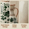 thumbnail image 5 of BUYMAX Sage Green Decorative Vase, Vintage Handle Vase for Pampas Grass, Ceramic Table Vase Centerpiece, 5 of 11