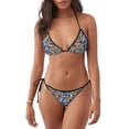 thumbnail image 1 of Saiise Colorful Butterfly1 Pattern Women's Adjustable Bikini Set High-Cut Two-Piece Swimsuit for Beach Pool Party Tropical Vacation, 1 of 6