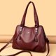 thumbnail image 5 of Bolso de mano de cuero suave genuino para mujer, bolso de hombro Vintage, bolso de diseñador de lujo, monedero de gran capacidad, Sac A Main, 5 of 6