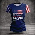 thumbnail image 5 of Women USA 250th Anniversary Shirt Patriotic Independence Day Shirt Women Casual Crew Neck Short Sleeve Top, 5 of 6