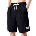 thumbnail image 2 of Mens Casual Shorts Verano Suelto Sólido Clásico Medio Pantalones, Cintura Elástica Casual Y Ropa de Dormir Pantalones Cortos, 2 of 3