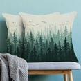 thumbnail image 4 of Spring Forest Pillow Covers 18x18 Pack of 2 Watercolor Dark Blue Green Pine Coniferous Tree Throw Pillow Covers,Summer Pillowcase Rustic Farmhouse Decorative Cushion Case for Sofa Couch Outdoor, 4 of 6