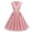 Pink, variant on Cap Sleeve Lapel 50s Style Dresses for Women Vintage 1950s Retro Rockabilly Prom Tea Party Swing Dress with Pockets, Guest Dresses for Women(BU1,S)