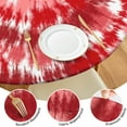 thumbnail image 4 of Colorful Tie Dye Pattern Round Fitted Tablecloth with Elastic Edge,Dining Table Cover Waterproof,Outdoor Round Tablecloth for Camping,Dining,Indoor and Outdoor, 4 of 7