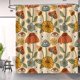 thumbnail image 2 of Aimego Cortinas De Ducha Bohemias Con Diseño Floral De Hongos – Juego De Cortinas De Ducha Con 12 Ganchos Para Adultos, Accesorios De Decoración De Baño, 71.7 X 71.7 In, 2 of 5