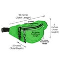 thumbnail image 7 of DALIX Unisex Small Fanny Pack Waist Pouch S XS Size 24 to 31 in Lime Green, 7 of 7