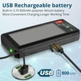 thumbnail image 5 of ALLmeter USB Rechargeable Smart Touch Digital Multimeter 6000 counts Portable TRMS Auto Ranging Voltmeter AC/DC,Voltage,Resistance,Capacitance,Temperature NCV/VFC Large Display,Backlight, 5 of 9