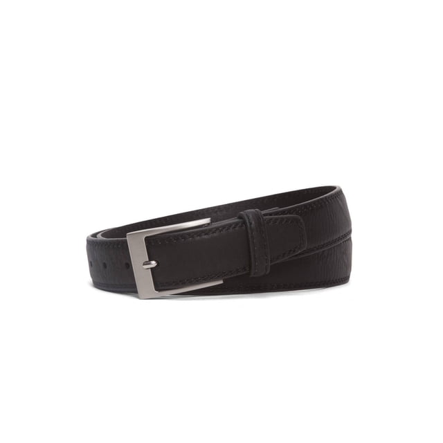 Gravity Threads Mens Fashion Leather Single Keeper Belt, Black