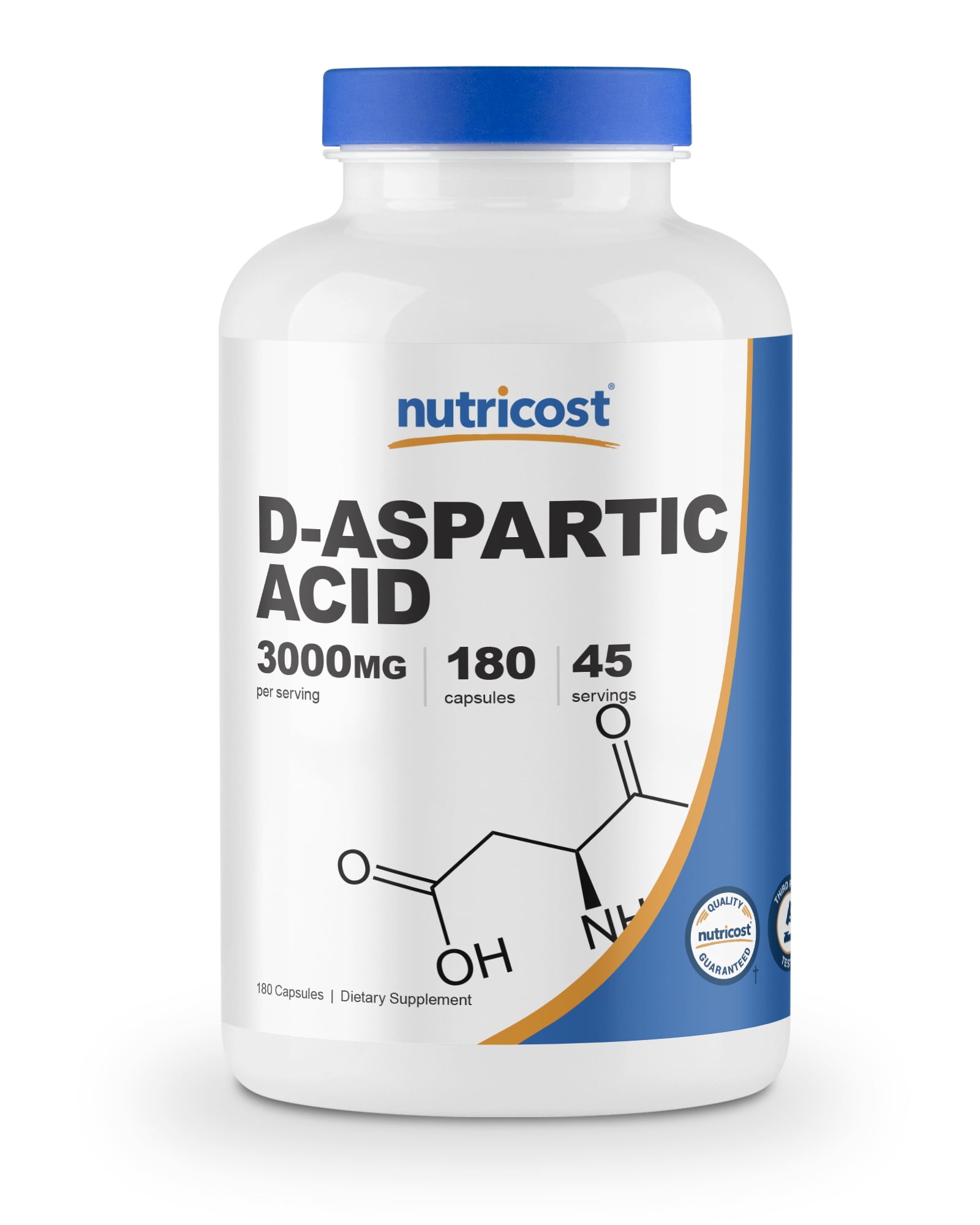 Nutricost D-Aspartic Acid 3000mg, 180 Capsules - Gluten ... Nutricost D-Aspartic Acid 3000mg, 180 Capsules - Gluten ...