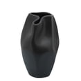 thumbnail image 5 of Abstract Sculptural Vase for Living Room Decor - Ceramic Flower Vase for Home, Entryway Table, or Office Display - Modern House Accent for Bedroom Nightstand and Bathroom - 10", Black, 5 of 10