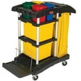 thumbnail image 3 of Rubbermaid HYGEN Microfiber High Capacity Janitor Cart with Color Coded Pails - Advanced Cleaning and Organization, 3 of 3