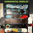 thumbnail image 2 of HIDEit Mounts HBoard - Horizontal Snowboard Wall Mount Clips - American Company - Black Steel and Rubber-Dipped Horizontal Snowboard Display Wall Mount, 2 of 6