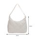 thumbnail image 3 of Bolso bandolera acolchado ligero de embrague femenino de moda para mujer (blanco), 3 of 8
