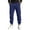 Navy, variant on LWavelet Mens Sweatpants with Pockets Drawstring Elastic Waist Solid Color Jogger Pants Slim Fit Casual Long Pants Trousers