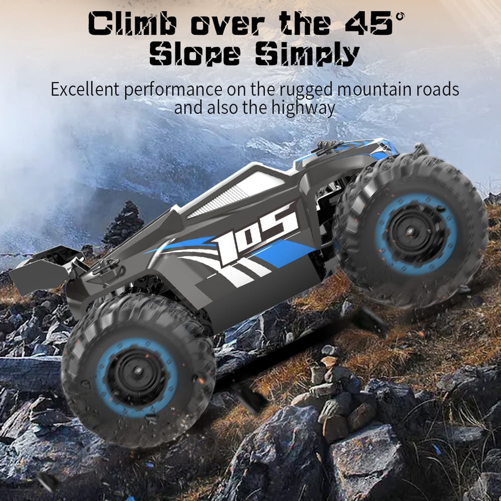 RC Car, All Terrain, 4WD Electric Vehicle, 2.4 GHz Remote Control, Climbing Off-Road Truck ,Two Rechargeable Batteries, Toys Gifts for Adults Boys