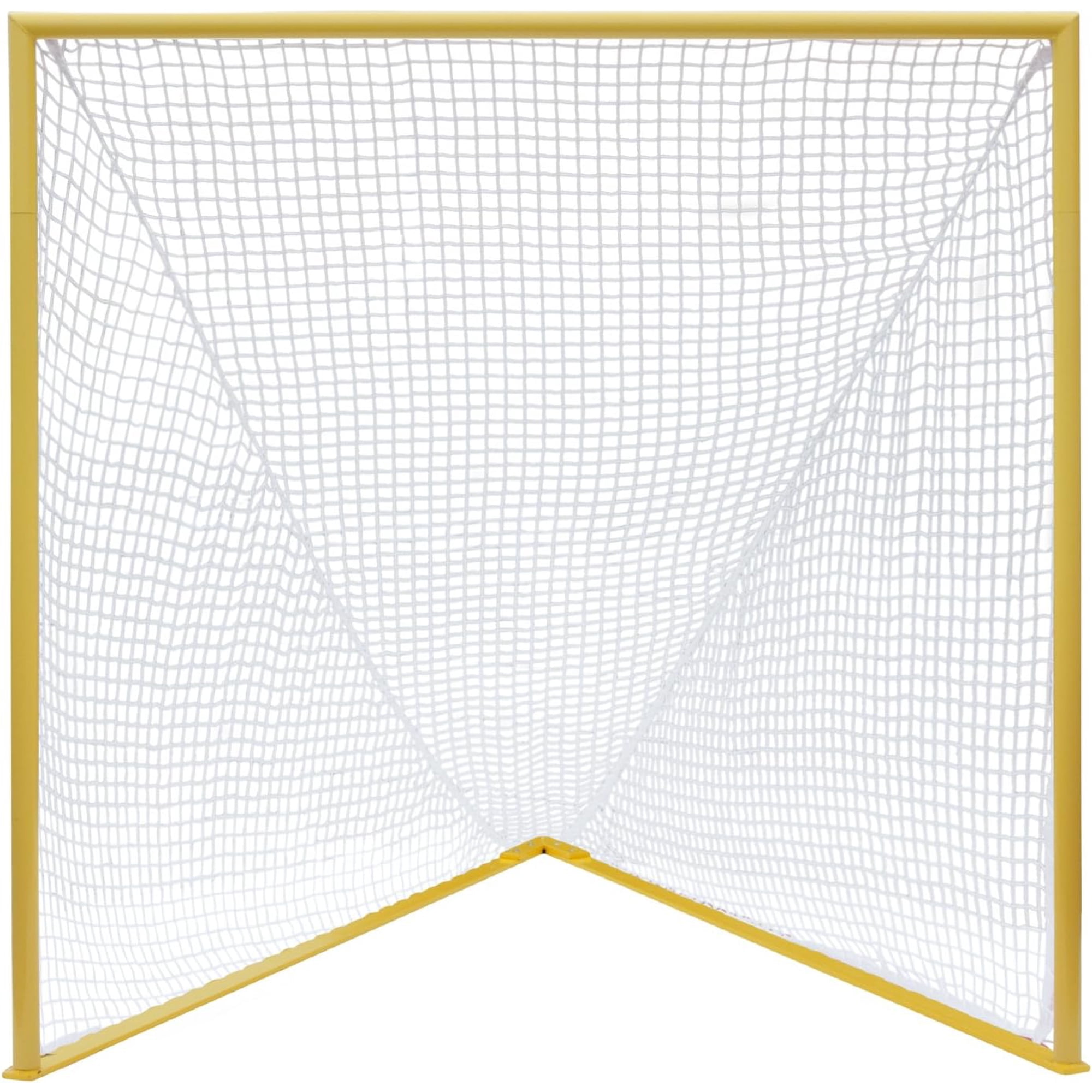 Champion Sports Pro Competition Lacrosse Goal - 6' x 6', White/Orange