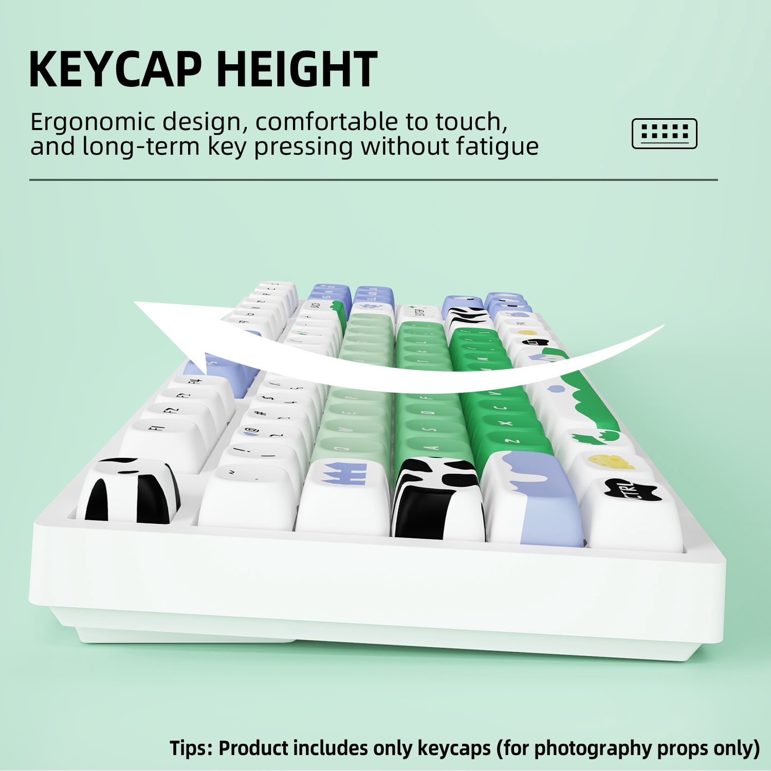 Summer Ranch Keycaps 121 Keys PBT Material MOA Profile DYE-SUB For MX Switch Wooting Mechanical Keyboard Keycaps ISO ANSI Layout