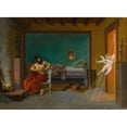 thumbnail image 2 of Jean-Léon Gérôme 18x14 Gold Ornate Wood Frame and Double Matted Museum Art Print Titled - Cupid Runs Out the Door, 2 of 4