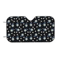 thumbnail image 6 of Lsque Daisies Flowers Car Windshield Sun Shade | Accordion Folding Style Auto Shade for Car Truck SUV Van | Blocks UV Rays Sun Visor Protector | Medium, 6 of 7