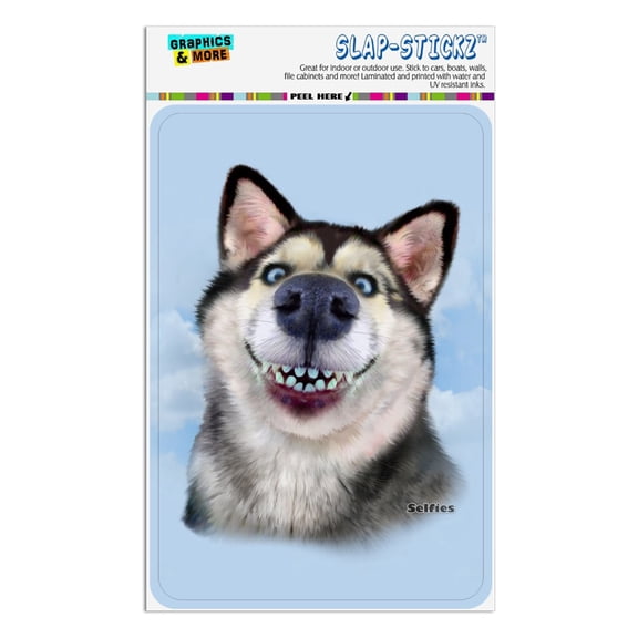 Siberian Husky Dog Selfie Home Business Office Sign