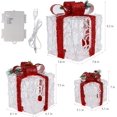 thumbnail image 2 of Set of 3 Lighted Gift Boxes Christmas Decorations, Clear Acrylic Pre-lit Present Boxes, Christmas Home Gift Box Decorations, 2 of 7