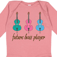 thumbnail image 4 of Inktastic Bass Player Kids Future Boys or Girls Long Sleeve Baby Bodysuit, 4 of 5