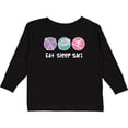 thumbnail image 3 of Inktastic Skiing Eat Sleep Ski Sports Girls Long Sleeve Toddler T-Shirt, 3 of 5