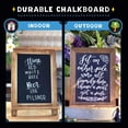 thumbnail image 3 of Tabletop Chalk Boards with Frame by VersaChalk (13x9, Porcelain, Magnetic) A Frame Chalk Board Sign for Business, Bistro Bar, Sandwich Menu, Sidewalk, Parties, Classroom, Wedding, 3 of 3