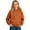 Brick Red, variant on Girls Leopard Print Hoodie, Tonal Cheetah Pullover, Soft Comfy, Khaki1, Size 8-9 Years