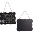 thumbnail image 1 of Pieces Small Chalkboard, Hanging Chalkboard, Erasable Message Board Sign, Chalkboard Memo Board, With Hanging String (2 Style), 1 of 5