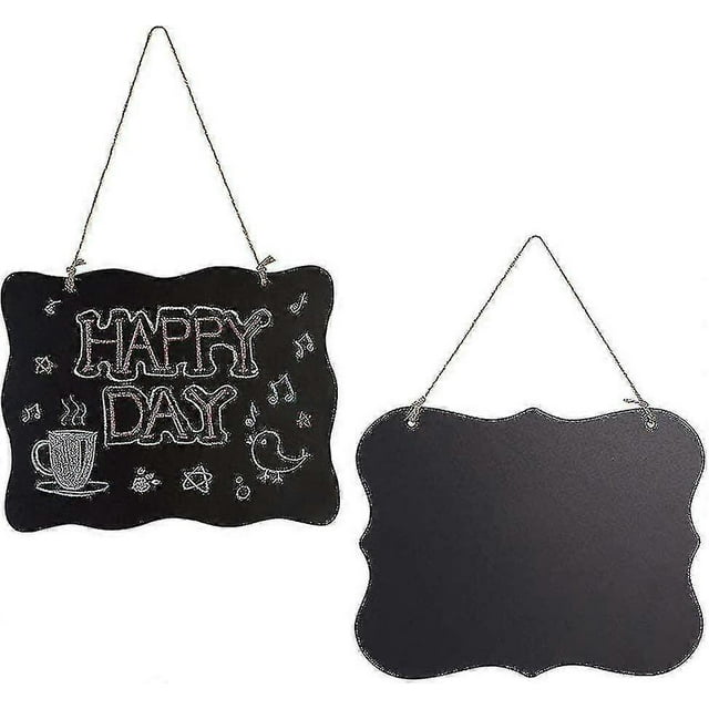 Pieces Small Chalkboard, Hanging Chalkboard, Erasable Message Board Sign, Chalkboard Memo Board, With Hanging String (2 Style)