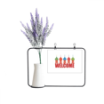 thumbnail image 1 of Bienvenido a Rusia catedral buiding Tarjeta de jarrón de lavanda artificial, 1 of 3