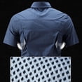 thumbnail image 5 of gbyLJF Men's Short Sleeve Shirts Military Work Fishing Shirts Button Down Breathable Outdoor Hiking Tops, 5 of 9