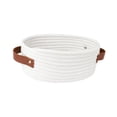 thumbnail image 2 of Cesta organizadora de almacenamiento, caja multiusos para ropa sucia con asas, cestas de cuerda de algodón para almacenamiento para mesita de noche y, 2 of 8