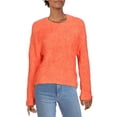 thumbnail image 6 of 1.State Womens Textured Cozy Mock Sweater Orange S, 6 of 13
