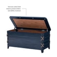 thumbnail image 3 of Linon Zana Cedar Lined Storage Chest with Rope Detail in Blue Distressed Wood, 3 of 20