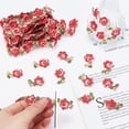 thumbnail image 6 of 5 Yard Sunflower Flower lace Trim Ribbon Embroidery Red DIY Lace Floral Applique Sewing Craft, 6 of 8