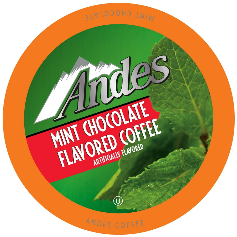Andes Mints Medium Roast Chocolate Mint FLAVORED Coffee Pods, Keurig 2.0 KCup Brewer Compatible
