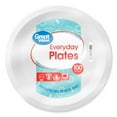 thumbnail image 2 of Great Value Disposable Paper Plates, 10", White, 100 Count, 2 of 5