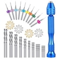 thumbnail image 2 of 76-Piece Precision Hand Drill Set with Mini Rotary Drill Bits and Pin Vise for Detailed Crafting and Projects, 2 of 5