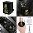 thumbnail image 4 of Jeiento Elephant Auto Seat Covers Full Set of 13 with Car Steering Wheel Cover Seatbelt Shoulder Pad Sunflower Trash Bin Rearview Mirror Cover Coasters Keychain Lipstick Holder Car Accessory Decor, 4 of 5