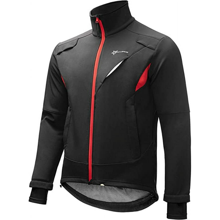ROCKBROS Cycling Jacket Men Women Thermal Fleece Coat Windproof Jacket Running Biking Hiking 3XL