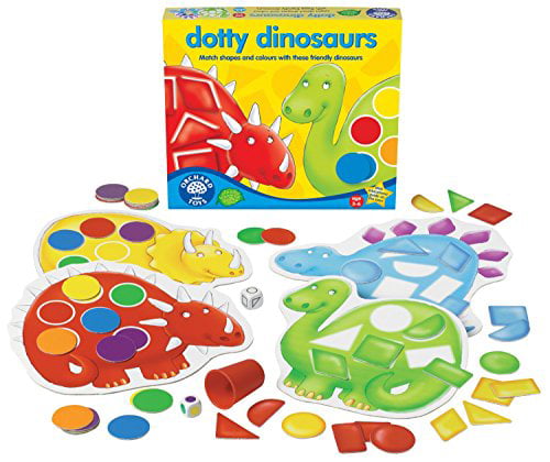 DOTTY DINOSAURS ORCHARD TOYS childrens maths matching & shapes game Age 3-6 