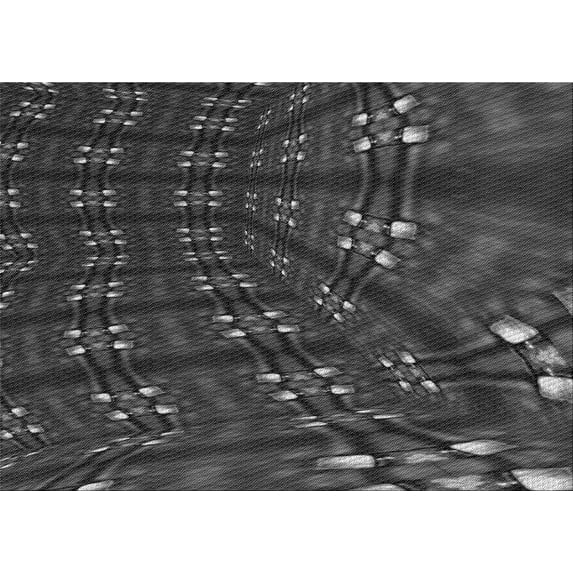Ahgly Company Machine Washable Indoor Rectangle Transitional Charcoal Black Area Rugs, 8' x 10'