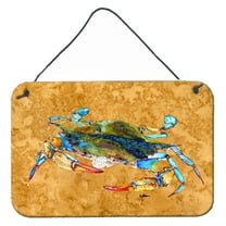 Carolines Treasures 8655DS812 Crab Wall or Door Hanging Prints 8HX12W multicolor